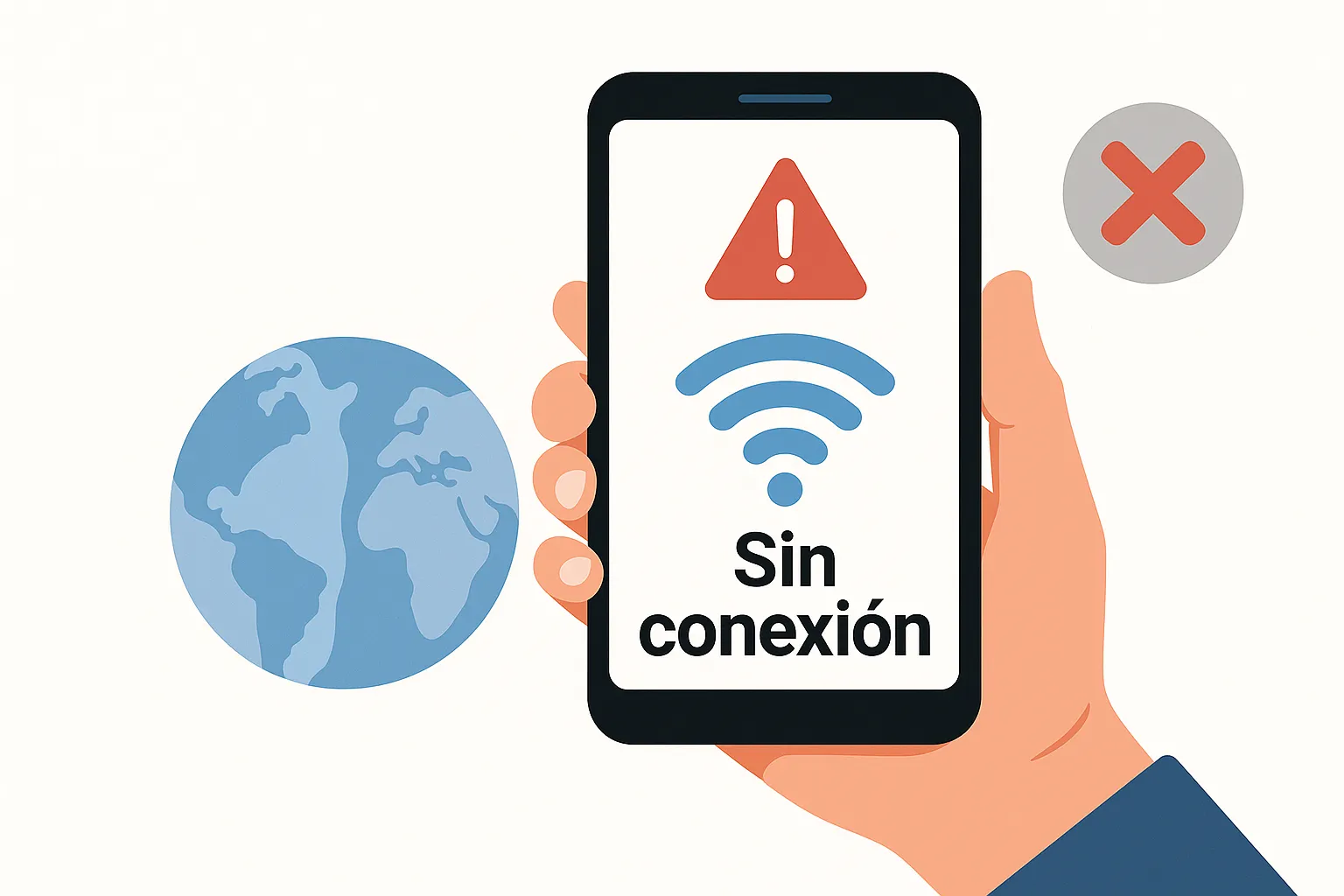 Móvil muestra sin conexión al activar roaming en el extranjero